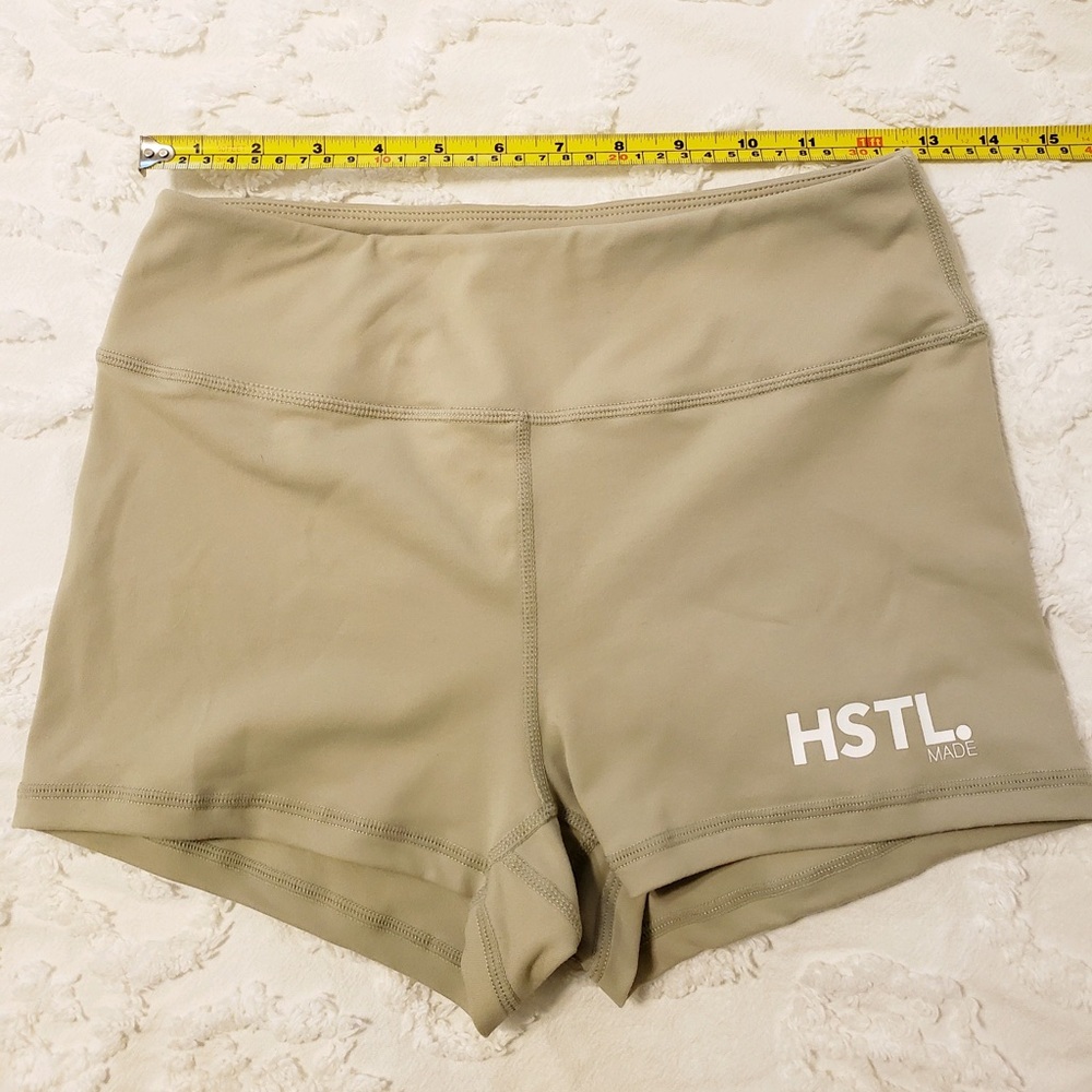 HSTL.Made Booty Shorts, Medium, Sage Green